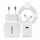 NEOVO 30W USB-C Snellader met 240W USB-C Kabel – iPhone 17/16/15 Oplader – Samsung S26/S25/S24