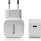 NEOVO USB-C Oplader 65W – iPhone Oplader & Samsung Oplader – GaN Supersnellader met 240W USB-C Kabel – Voor iPad, Tablets & Laptop – Wit