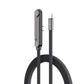 NEOVO Oplaadkabel 240W USB-C 1,5 m - 360° Draaibare & Opvouwbare Telefoonstandaard - 90° Gaming Connector - PD Snelladen Gevlochten