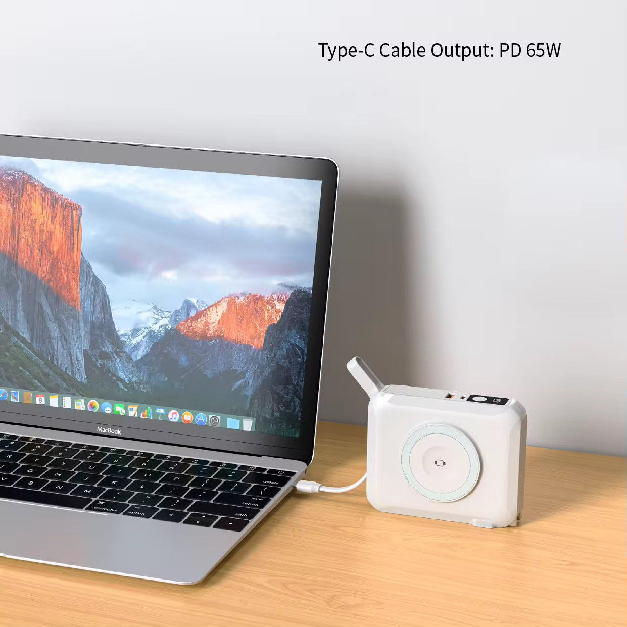 NEOVO MagSafe Powerbank 15.000mAh - 6-in-1 Universele Reisadapter - 65W USB-C Snellader - 15W Draadloze Oplader - Wereldstekker met US/EU/UK/AU